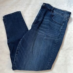 American Eagle Outfitters Women's Hi-Rise Jeggings - Dark Blue Wash